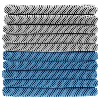 

10 Pack Cooling Towel Absorbent Fast Drying Towels for Sports Workout Fitness Gym Yoga Golf Pilates Travel Camping