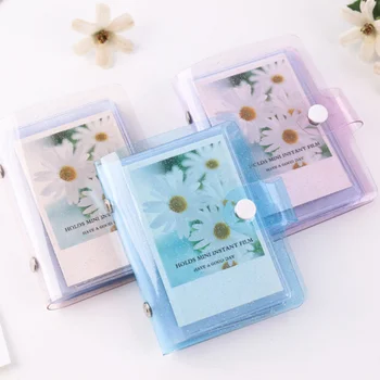 

Mini 3 Inch Photo Album Transparent Trumpet Sequins Mini Polaroid Photo Album Card Polaroid Album
