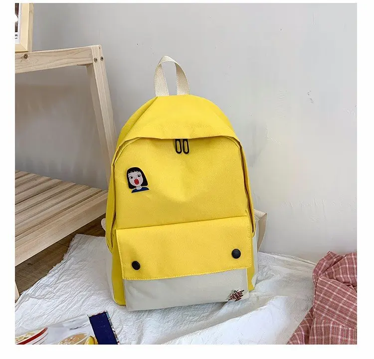 

19 New Style Korean-style Fashion Simple Glorious Large Capacity Pu Soft Surface Backpack Casual Self-Production And Marketing