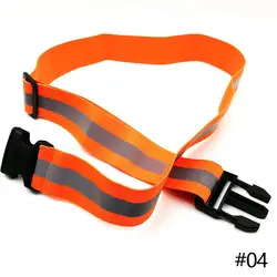 High-Visibility Reflective Running Belt - Adjustable Safety Gear (Orange)