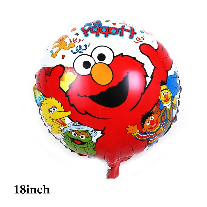 10pc elmo 03 Мультяшные фольгированные шары Elmo, 18 дюймов, гелиевые шары в стиле головы elmo, детские игрушки для улицы Сезам, вечерние воздушные шары - Цвет: 10pc elmo 03