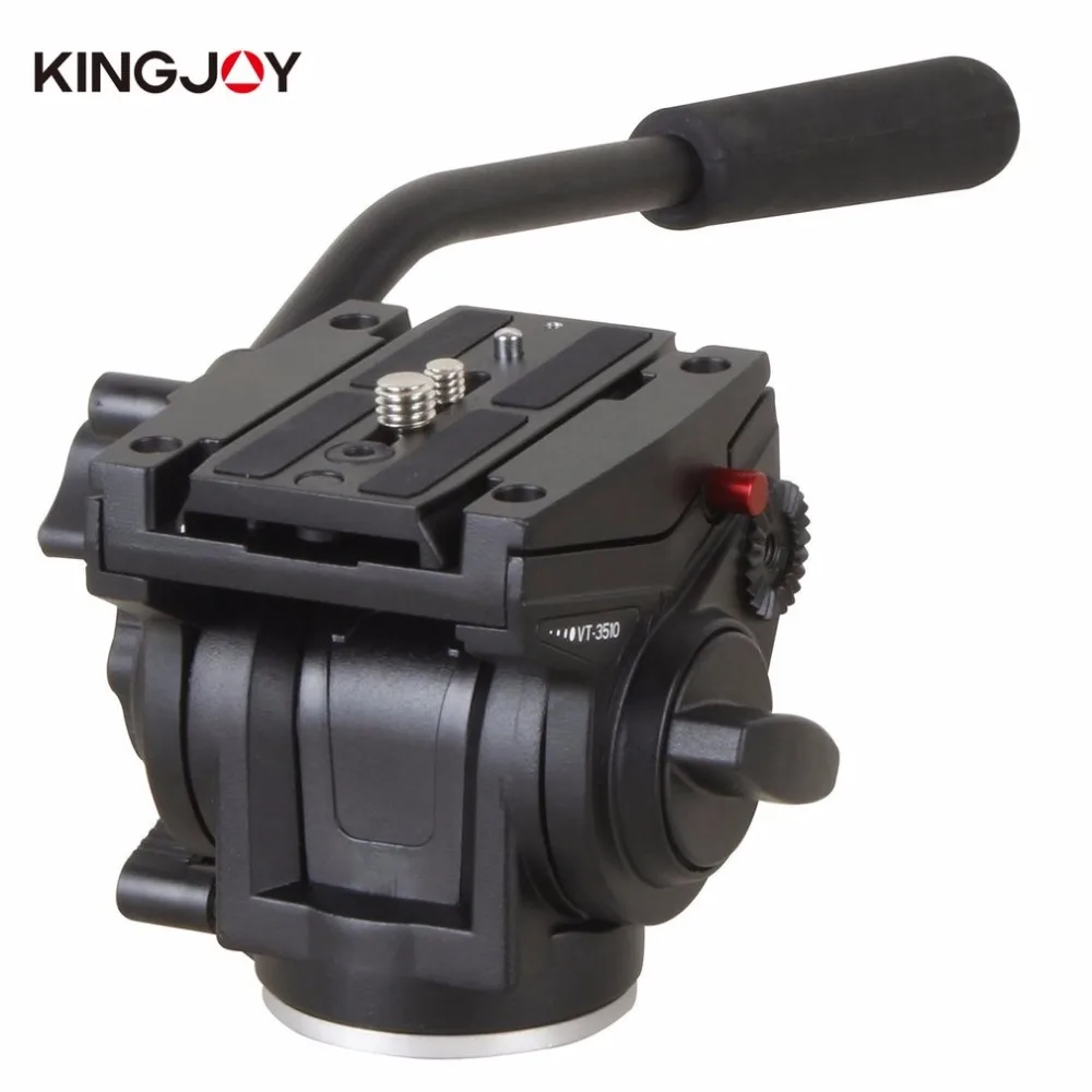 Kingjoy алюминиевый сплав камера жидкость демпфирующая головка для SLR камеры штатив Стенд с UNC 1/4 "3/8" резьба камеры