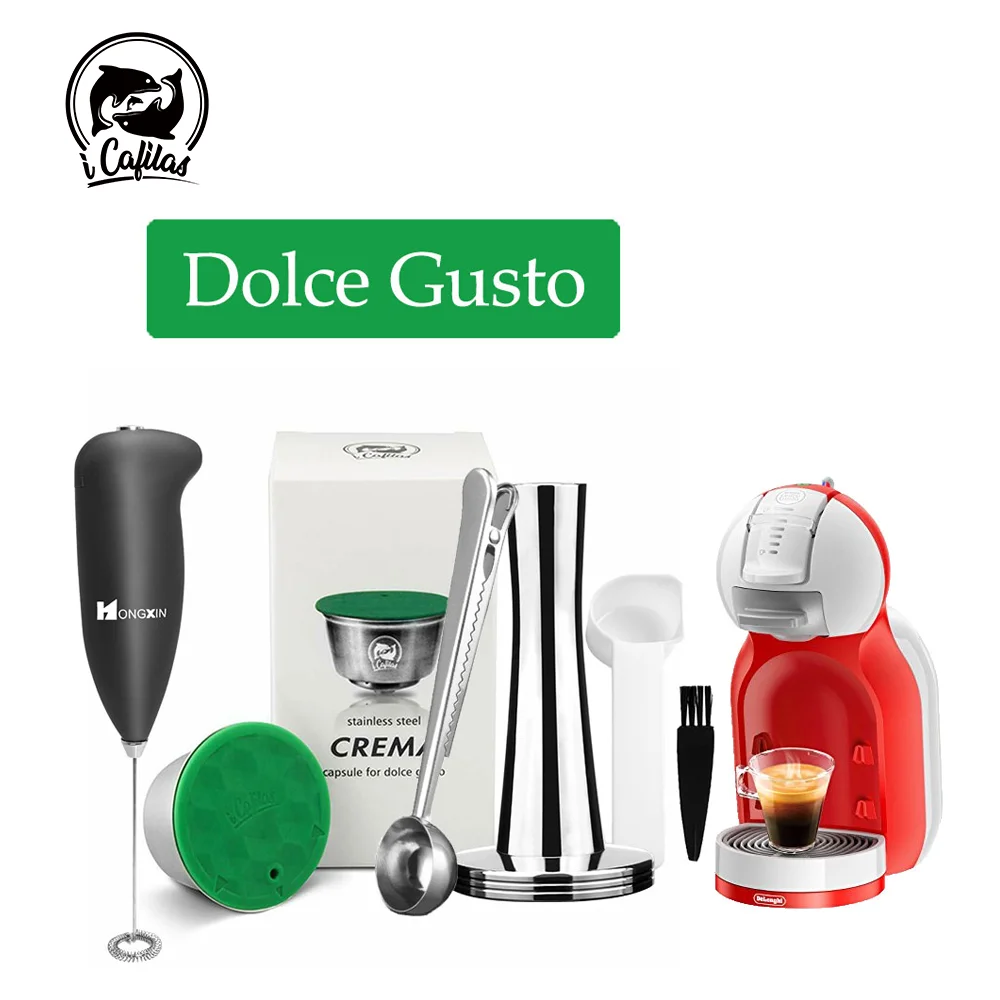 ICafilas для Nescafe Dolce Gusto многоразового пользования кофе капсулы из нержавеющей стали