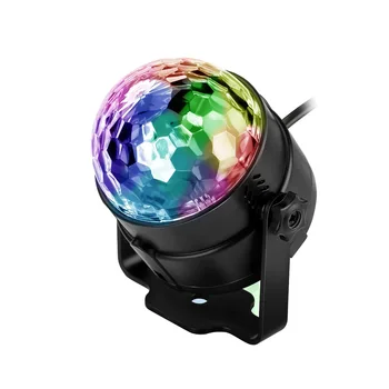 

FangNymph RGB DJ Disco Stage Light Remote Control LED Ball Projector Lamp KTV Bar Club Party Supplies US Plug