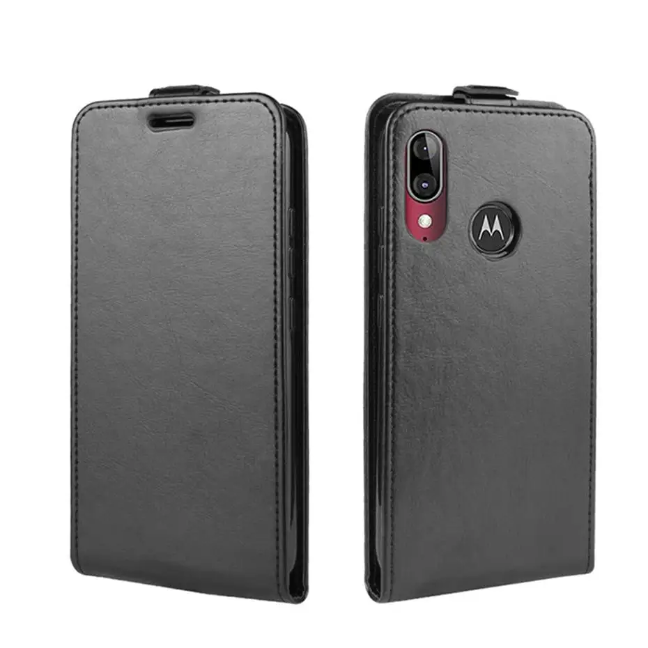 Роскошный, вертикальный, откидной Чехол для MOTO E6 Plus из искусственной кожи чехол для Motorola MOTO E6 Plus Чехол Флип Бумажник кожаный чехол