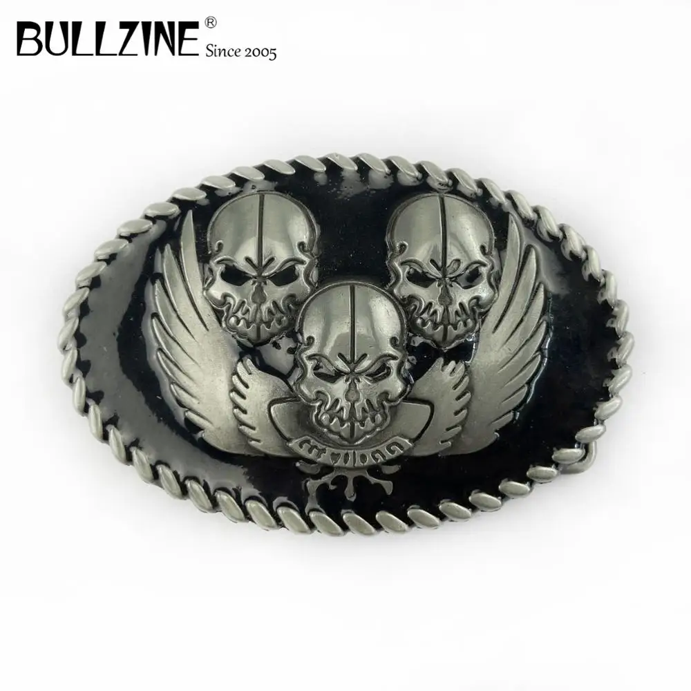 Пряжка для ремня с черепом Bullzine оловянной отделкой|belt buckle|skull belt bucklebelt skull buckle |