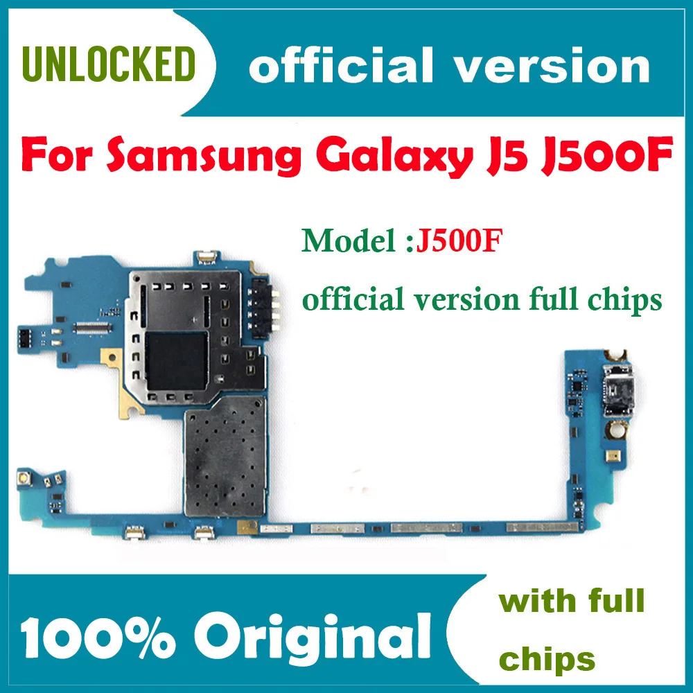 Оригинальная материнская плата для Samsung Galaxy J5 2015 J500F с одной/двумя sim