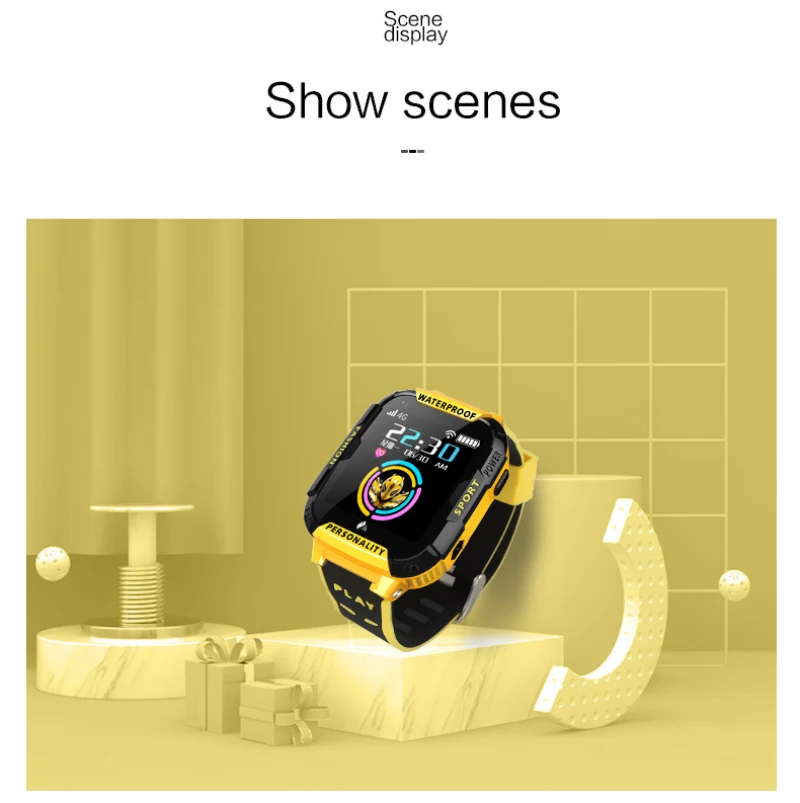 T19 GPS Child Smart Watch Children wristband bracelet Color Touch Screen LBS WIFI SOS 4G Video Chat Baby kids Watch super band
