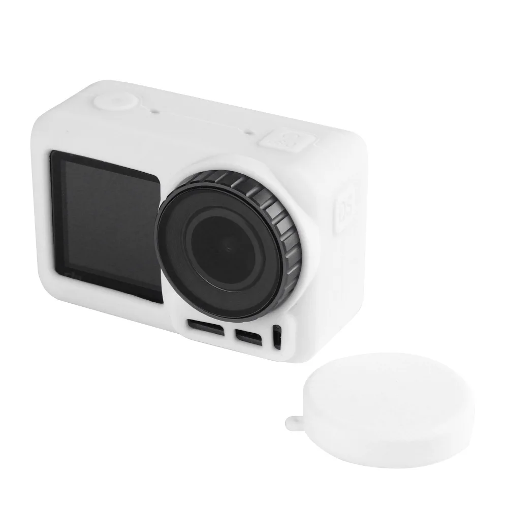 Для DJI OSMO Action аксессуары силиконовая рамка защитный чехол+ для DJI OSMO Action camera Крышка объектива для DJI Osmo Action camera