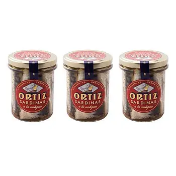 

Ortiz Sardinas A La Antigua - Sardinen InOlivenöl 3er Pack (3 x 190 g)