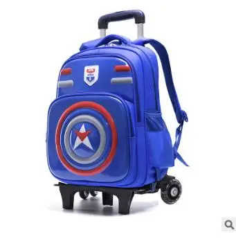 2 Wheels blue Школьная сумка на колесиках, детские рюкзаки на колесиках, детский рюкзак на колесиках, школьные сумки с колесиками, студенческий рюкзак на колесиках - Цвет: 2 Wheels blue