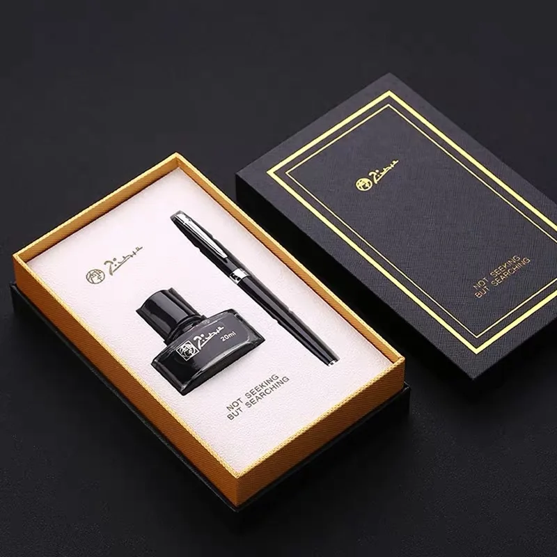 

Picasso 717 Pen Business Office Financial Pen Calligraphy Metal Fountain Pen Pencil Box Small Ink Christmas Gift Set