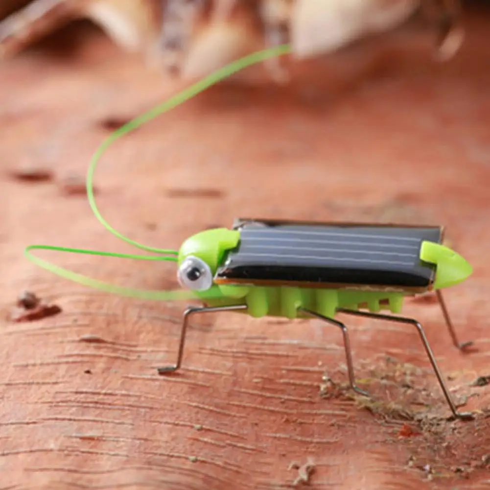 Creative Fun Solar Power Robot Insect Locust Grasshopper Kids Educational Toys for Children Gifts 3