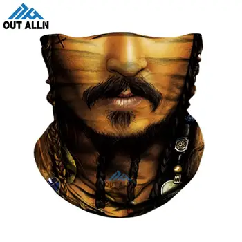 

3D Marvel Cycling Face Mask Tube Neck Gaiter Grim Reaper Headband Outdoor Ridding Pirate Face Shield Superman Snowboard Headwear