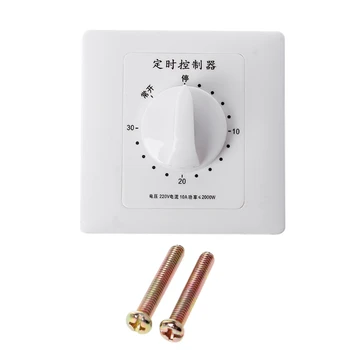 

AC 220V Timer Switch Control Pump Mechanical Countdown Control Interruptor 30/60/120 Minutes
