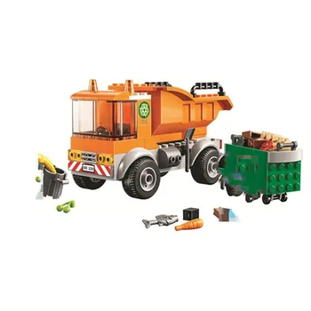 

90pcs City Clean Garbage Truck City Great Vehicles Building Blocks Model Bricks Toys Compatible 60220 BELA 11220