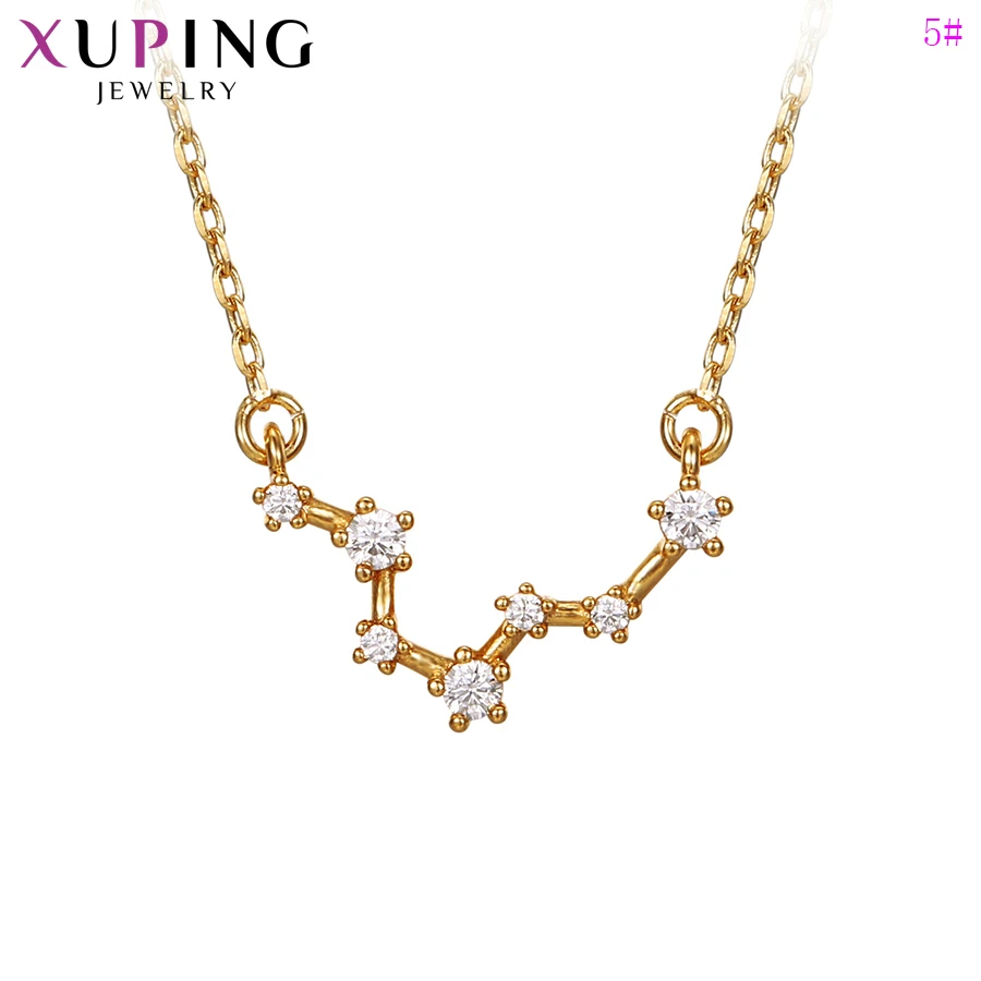 Xuping, Новое поступление, ожерелье, 12 созвездий, ожерелье для женщин, девушек, элегантная цепочка, ювелирные изделия, рождественские подарки, S215.2-46346