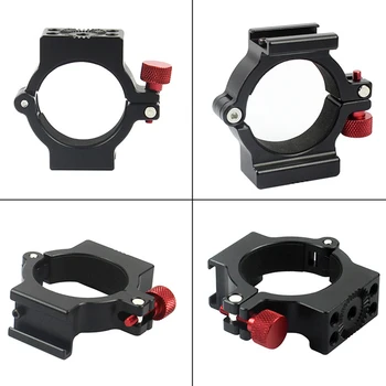 

Black Fixed Stabilizer 1/4" Thread Video Light Accessory 4-Ring Microphone Mount Extension For Zhiyun Smooth 4 Handle Gimbal