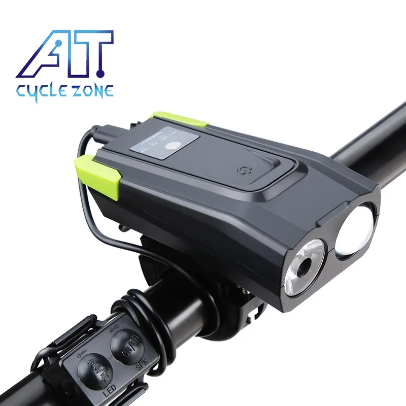 

CYCLE ZONE USB Smart Headlight Induction Bicycle Front Light With Horn 800 Lumen LED Bike Lamp Cycle FlashLight