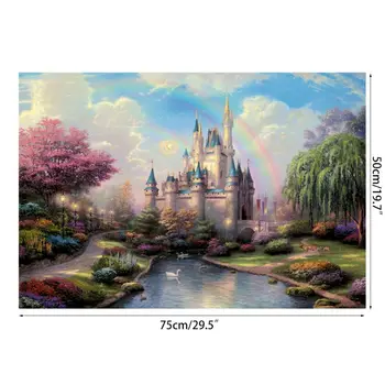 

Dream castle 1000Pcs Jigsaw Paper Puzzles Educational Toys for adults Children P31B
