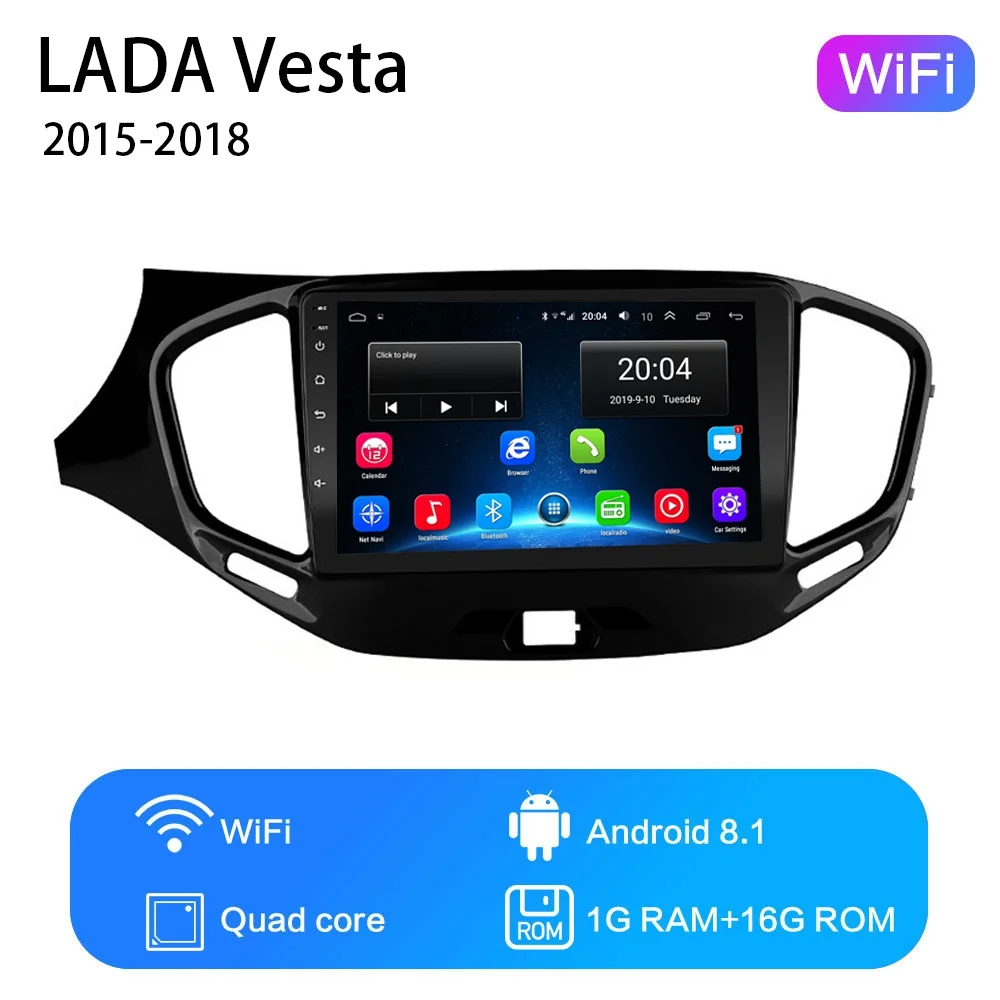 2G+ 3 2G " 2din Android 8,1 автомобильный dvd-плеер для LADA Vesta Cross Sport- автомобильный Радио gps навигация wifi видео плеер - Цвет: WIFI 1G-16G
