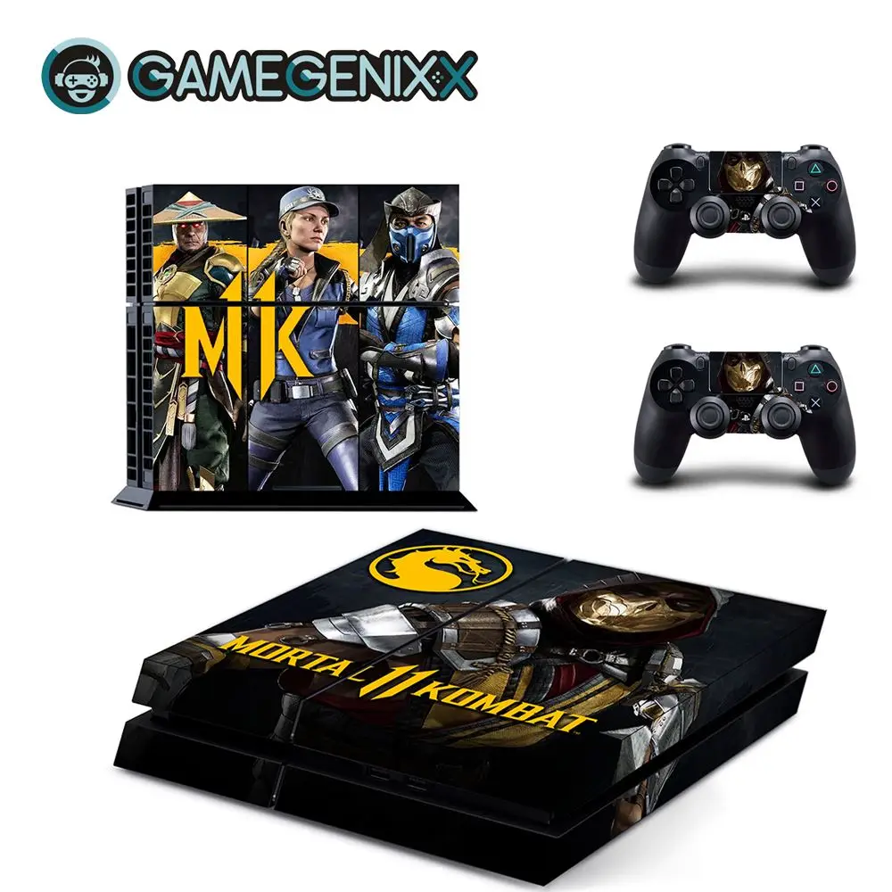 Наклейка на кожу GAMEGENIXX защитный винил наклейка для консоли PS4 и 2 контроллера-mmoral Kombat