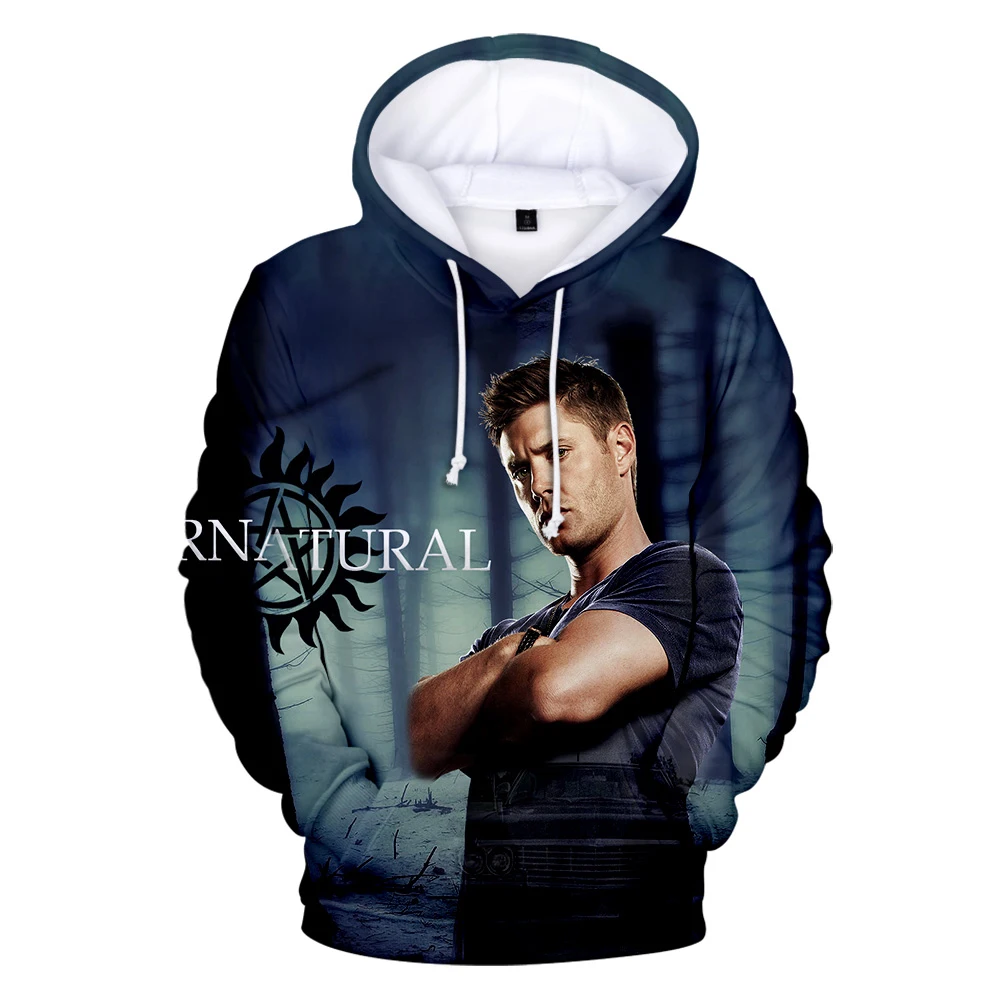 

Aikooki new High Quality Supernatural 3D Hoodies Men/Women Fashion Hip Hop Hoodie 3D Print Supernatural Pullover Sweatshirts top