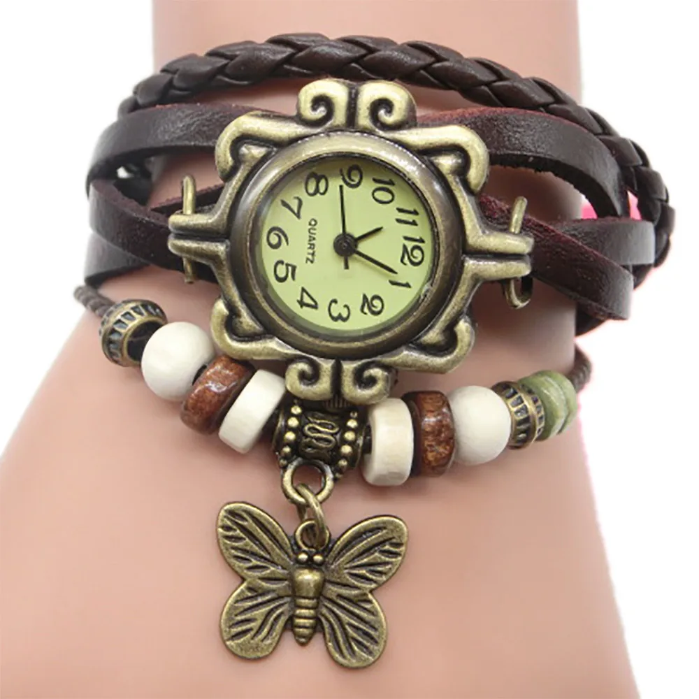 Женские часы с плетением, женские часы с браслетом-бабочкой, ювелирные изделия для женщин, наручные часы, кварцевые relojes para mujer zegarki damskie