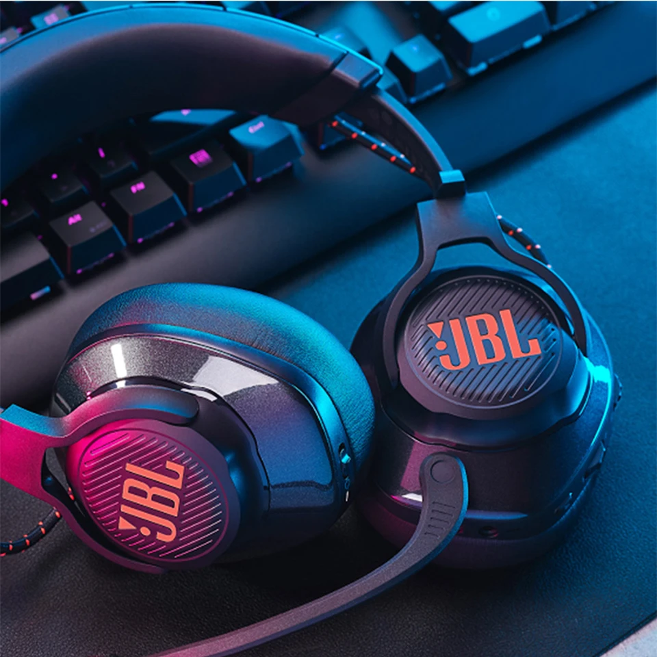 JBL Quantum 600 Over ear Gaming Headset ESports Headphone with Surround Sound Mic for PlayStation Nintendo Switch iPhone Mac VR
