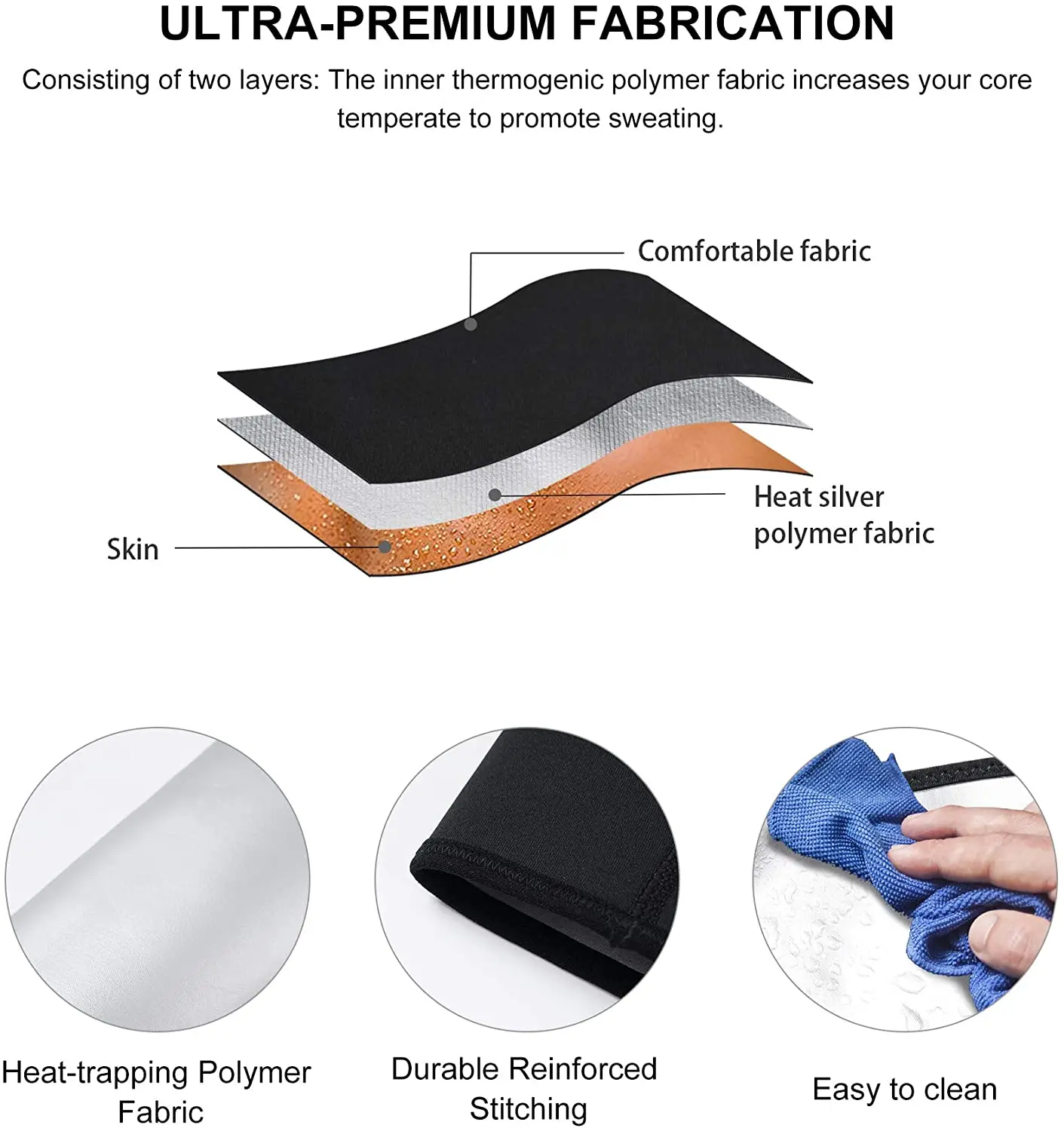 Sweat Arm Bands Trimmer for Women & Men Sauna Arm Slimmer Shaper Compression Sleeves Wraps Lose Arm Fat Sauna Arm Trimmer Sport