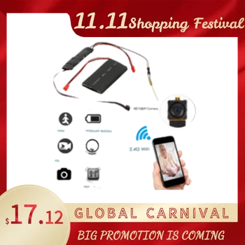 

DIY Camera Mini Wifi Camera Full HD 1080P Camcorder P2P Motion Detection Video Security with 2.4G RF Remote Control DIY Camera