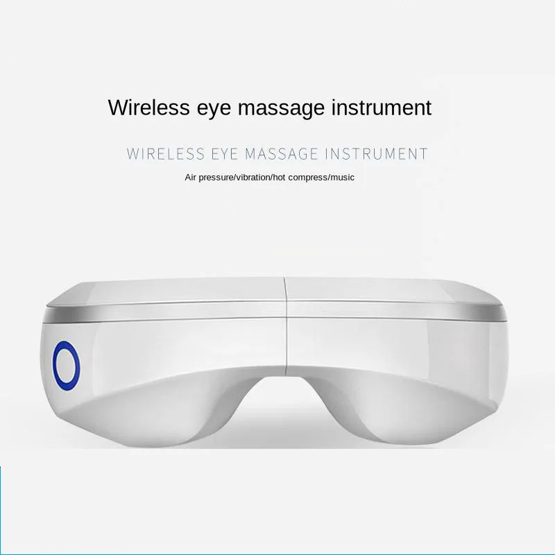Bluetooth музыкальный массажер для глаз, складной вибратор, горячий компресс, завязанные глаза, воздушный компрессионный массаж, маска для глаз, снимающая усталость