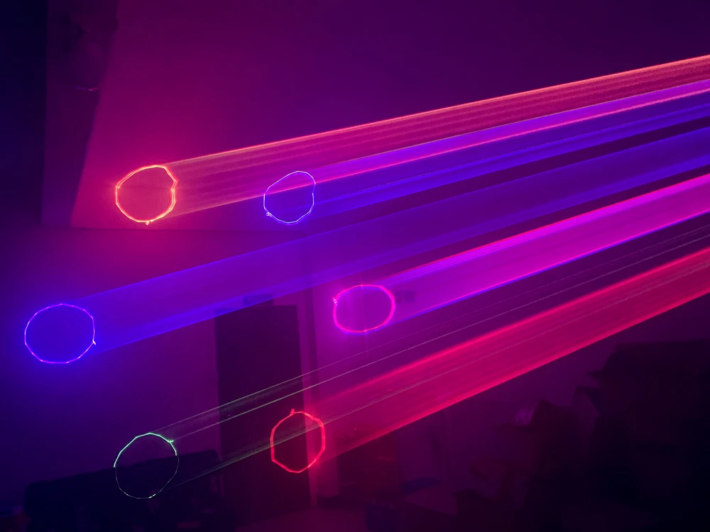 1000 МВт rgb Полноцветный анимационный проектор 1 Вт DJ светильник лазерные rgb лазерные диджейские огни dmx луч светильник многоцветный