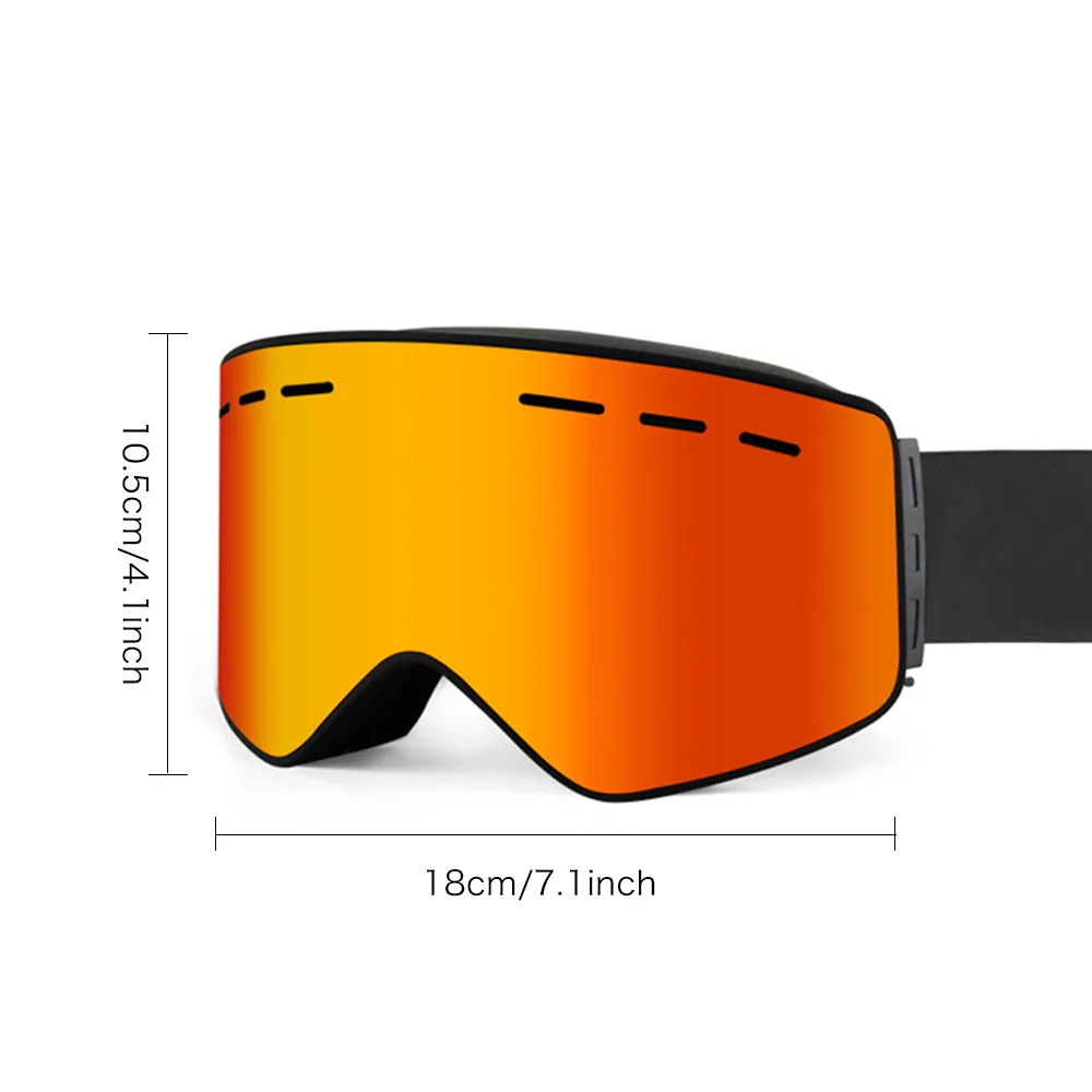 HD vision лыжные очки с Магнитная линза скейтборд лыжный Анти-Туман UV400 сноуборд очки для мужчин женщин лыжные очки