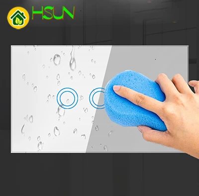 120 type US /AU Standard Touch screen Switch 3 Gang Glass Touch Switch 110-240V Light Sensor Waterproof Switch remote control