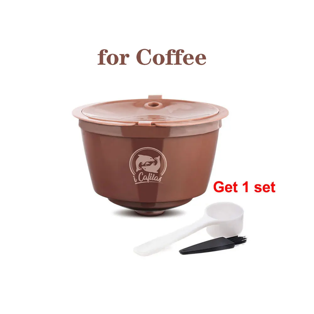 1 coffee Capsule Многоразовая кофейная капсула nescafe dolcegusto пластиковый кофейный фильтр с молочной пеной капсулы из нержавеющей стали Dolci Gusto Aeroccino - Цвет: 1 coffee Capsule