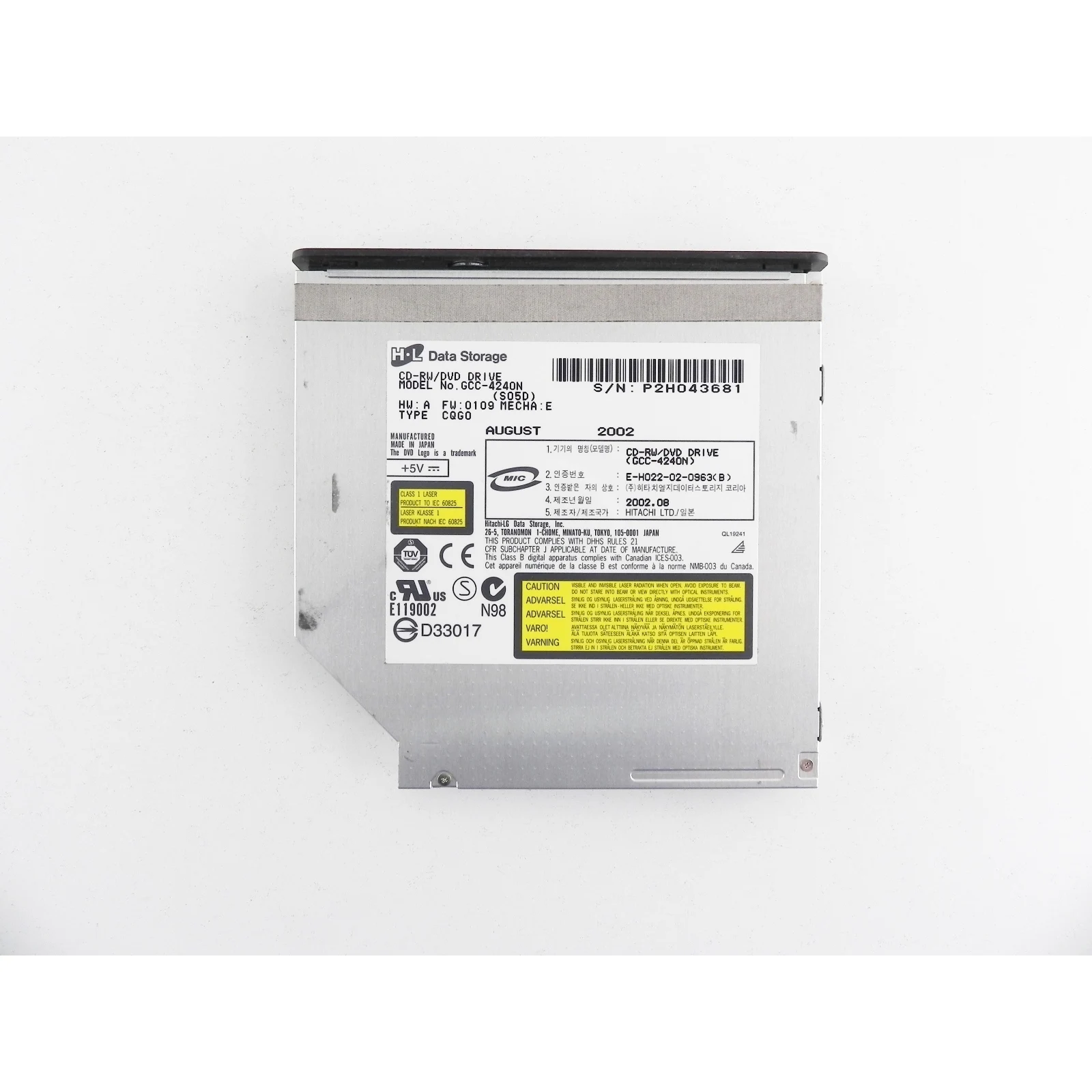 HP Compaq Presario 1500 PP2140 DVD привод с панелькой GCC-4240N | Компьютеры и офис