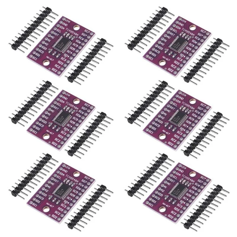 Модульные платы 6 шт./лот TCA9548A плата прерывания I2C IIC мультиплексора 8-канальная