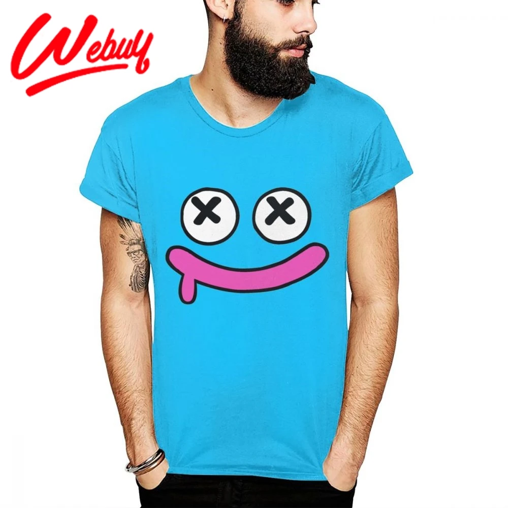 Dragon Quest Dead Slime Face T Shirt Unique Custom For Men Fashion Style Direct Print Classic Round Collar T-shirt Big Size | Мужская