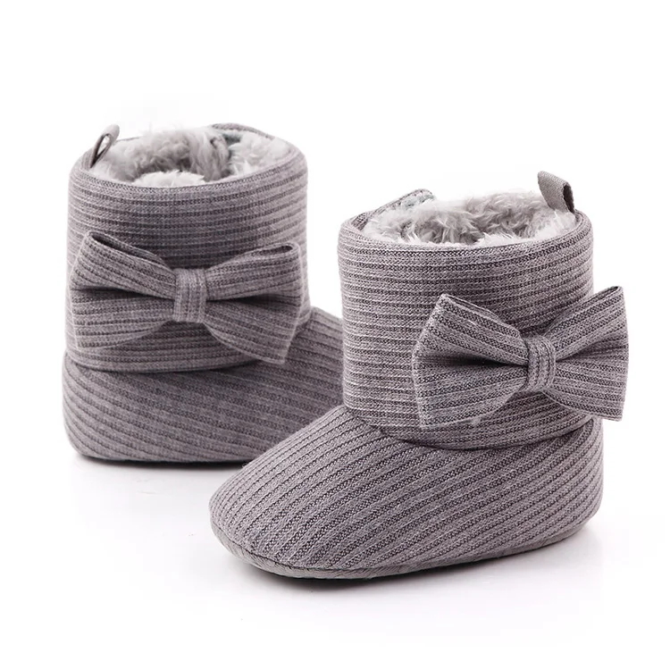 Зимние теплые утолщенные ботинки для маленьких девочек; обувь для новорожденных девочек; обувь для малышей; обувь для маленьких девочек; обувь для первых шагов; F117