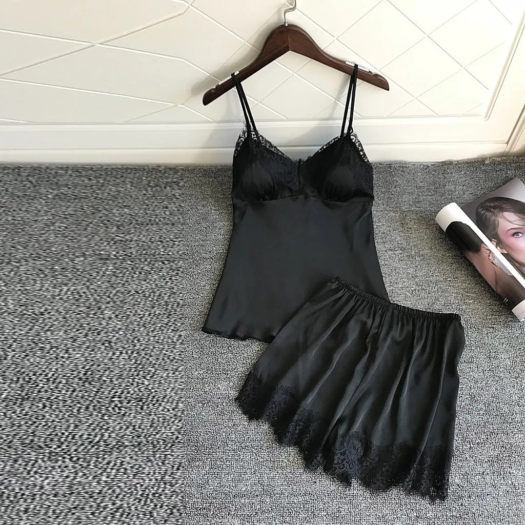 Комплект женского Халата атласная пижама шелковая Домашняя одежда кружевная