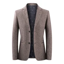 Outono e inverno blazers homens fino ajuste britânico cor sólida formal terno jaqueta festa de casamento negócios blazers casuais masculino hombre