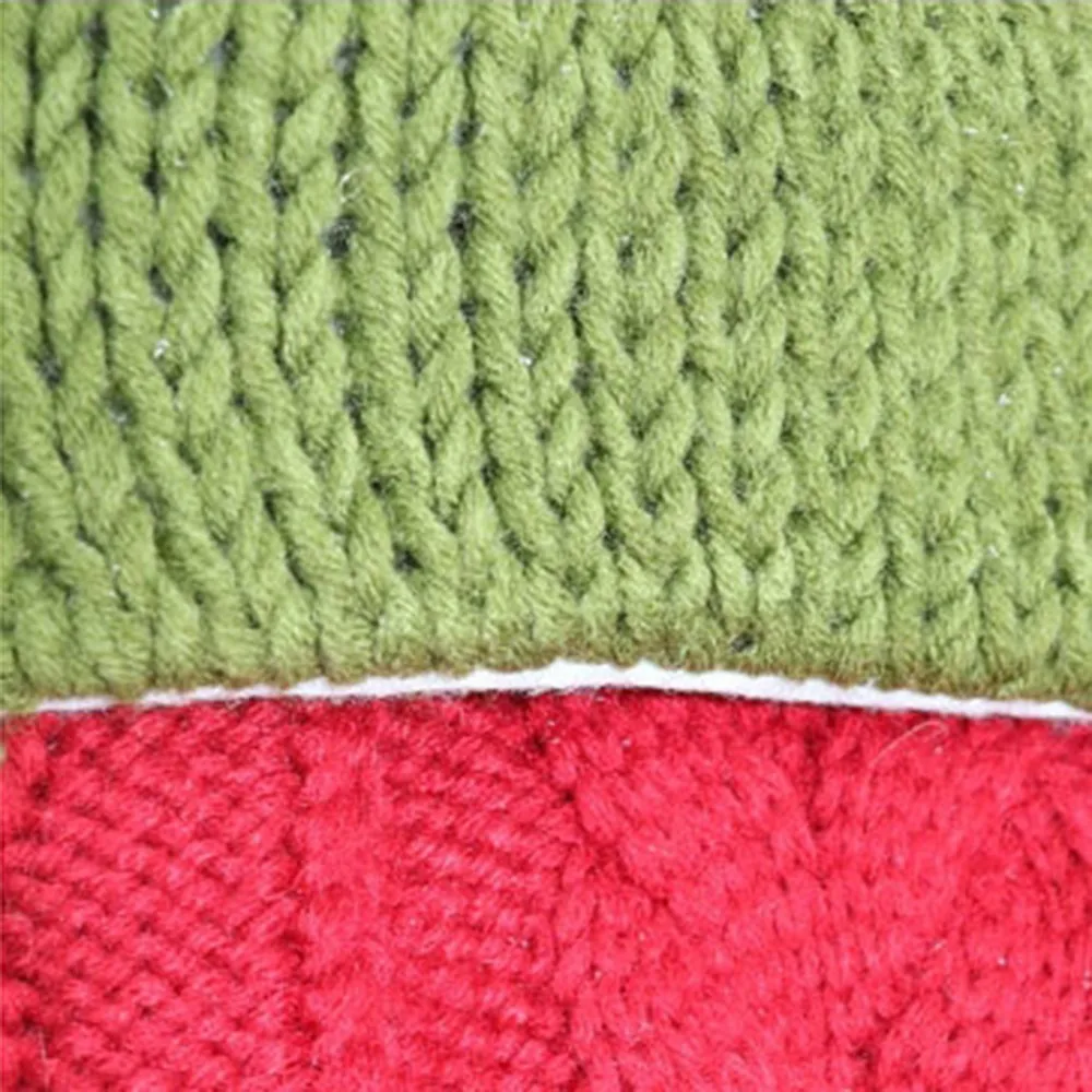 19X32.5CM Christmas Sock Gift Bag Knitting Sock Shaped Candy Gift Bags DIY Christmas Tree Decoration Hanging Ornaments