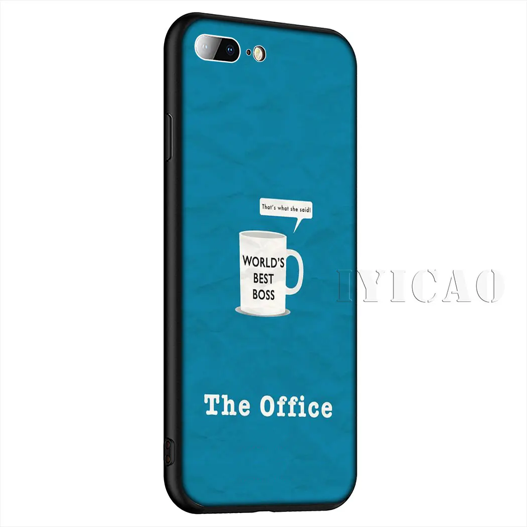 IYICAO мягкий чехол для телефона серии Office tv для iPhone XR X XS Max 6 6S 7 8 Plus 5 5S SE - Цвет: 9