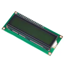 Écran jaune vert Iic/I2C 1602 Module Lcd fournit des fichiers de bibliothèque Module d'affichage optique Ultra-petit faible puissance(China)