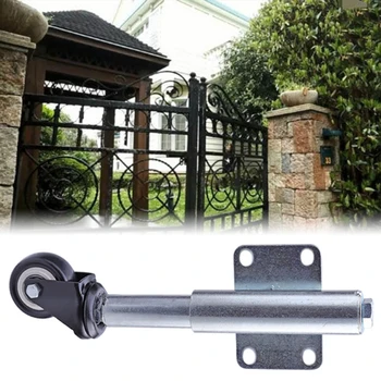 

2 Inch Loading Flat Free Polyurethane Mute Gate Wheel Swivel Caster Low Telescopic Roller Adjustable Spring Loaded Shock Proof