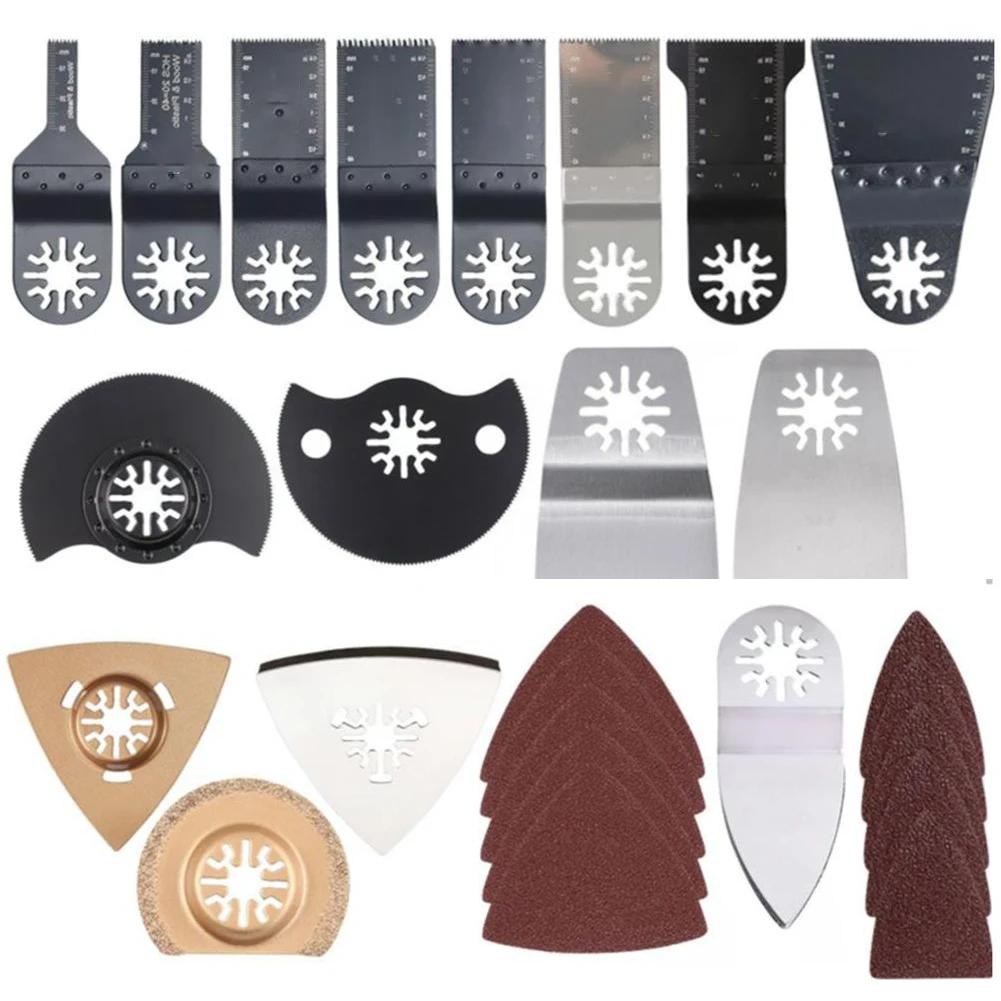 1 Набор 66 шт. набор разноцветных осциллирующих лезвий инструментов аксессуаров