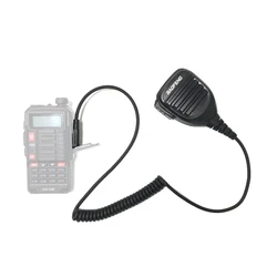 Altavoz con micrófono para walkie talkie BAOFENG, Radio V2 de mano, tipo K, fuerte y claro, UV5R, UV10R, BF 888S, 2021