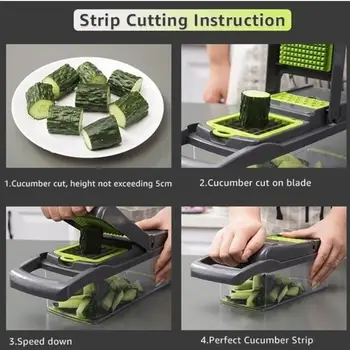 

SOLEDI ABS+420 Stainless Steel Creative Vegetable Cutter Peeler Kitchen Tool Set Ginger Practical Slicer Blade Fruit 10pcs/Set