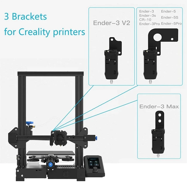 CREALITY 3D Printer CR Touch Sensor 32Bit Auto Leveling Kit Bracket Plate(Optional) For Ender-3/Ender-3 V2/Ender-3 Pro Parts 5